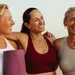 Drie vrouwen klaar voor hun workout