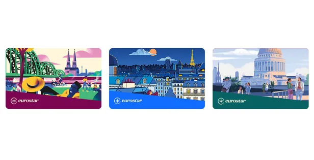 De cadeauvouchers van Eurostar - kies een bedrag tussen de €25 en €500