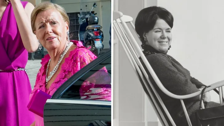 Terugblik op het leven van prinses Christina voor haar 78e geboortedag. – Tweeluik foto's van prinses Christina, links uit 2017, rechts uit 1960.