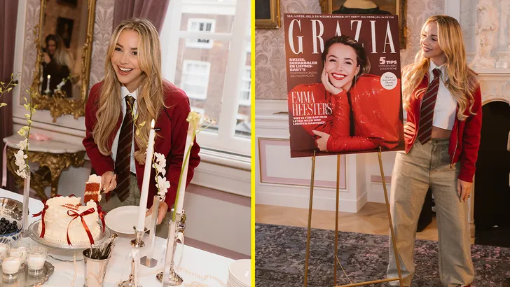 Dít was de coverlancering van Grazia's Party Issue met Emma Heesters
