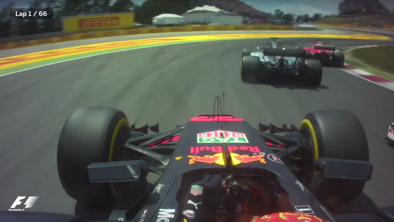 Max' crash en meer belangrijke onboard beelden GP Spanje | Autobahn