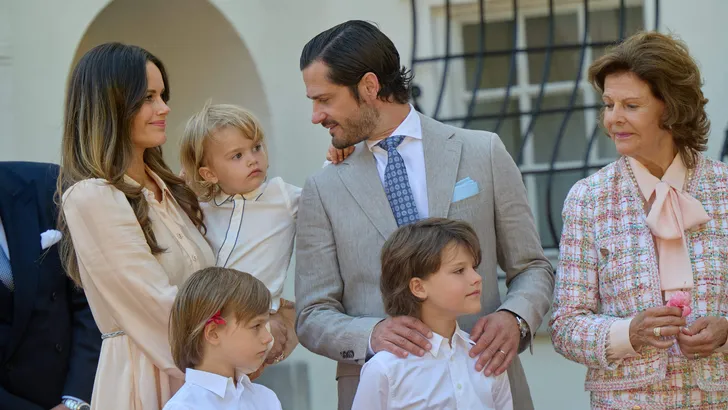 Prins Carl Philip en prinses Sofia met hun kinderen