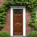 De voordeur van een woning
