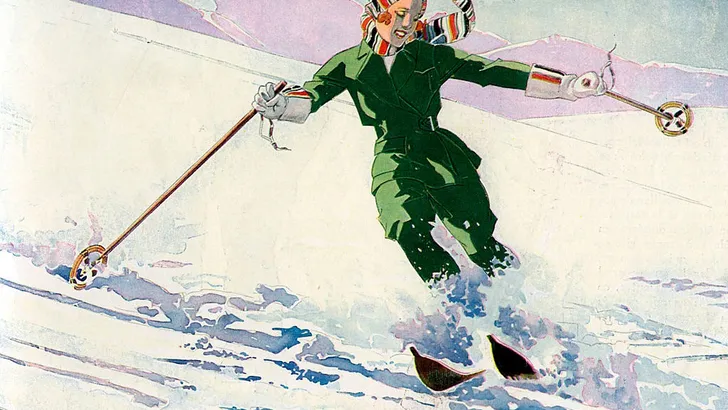 wintersport skiën