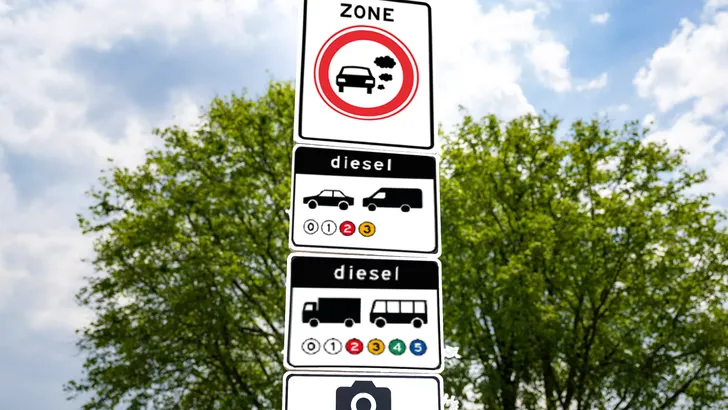 Dit nieuwe verkeersbord betekent dat je met je diesel nergens meer welkom bent
