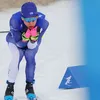 Penis van Olympisch langlaufer bevroren door extreme kou