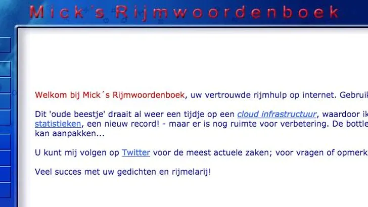 micks rijmwoordenboek