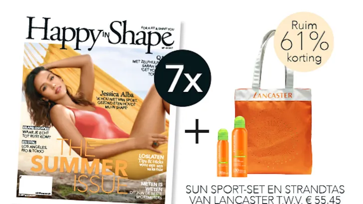 7 nummers + Sun Sport-set en strandtas van Lancaster voor maar €35 (i.p.v. €90,38)