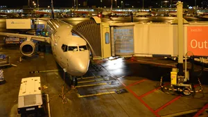 Amsterdam Airport Schiphol - KLM Boeing 737-900 (NG) at nigh, Amsterdam, Netherlands