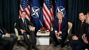 Donald Trump met NAVO-baas Mark Rutte