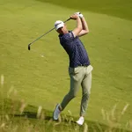 De Vries in actie op het KLM Open van 2024 waar hij zich plaatste voor het weekend.