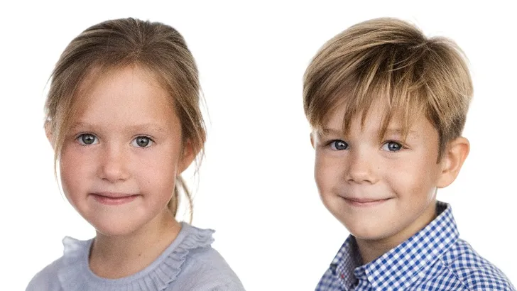 Verjaardagsportret Deense tweeling