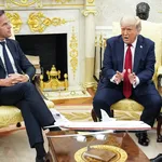 Mark Rutte en Donald Trump