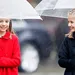 Spaanse prinsesjes hebben lol in de regen 
