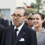 Marokko – foto van koning Mohammed VI, zoon Moulay Hassan en dochter Lalla Khadija, uit zijn huwelijk met Lalla Salma.