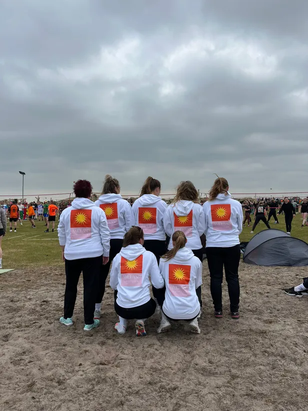 Robin en haar teamgenootjes op Ameland