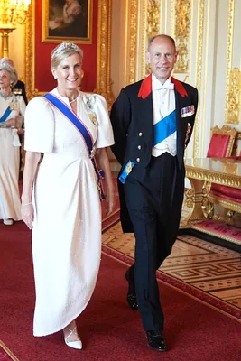 Prins Edward en hertogin Sophie stonden er beeldig op.