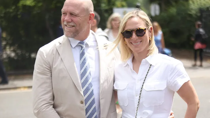 Zara and Mike Tindall arrive at Wimbledon