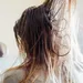 Vrouw met vet haar