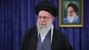 Ayatollah Ali Khamenei in februari