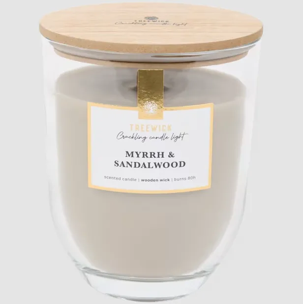 Treewick geurkaars - Myrrh & Sandalwood - €5,95