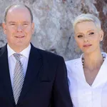 Prince Albert II and Princess Charlene of Monaco laid the first stone of the new SPA