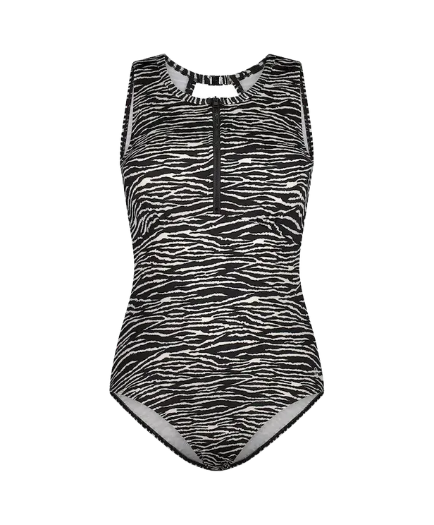Fashion met zebraprint: Ten Cate badpak