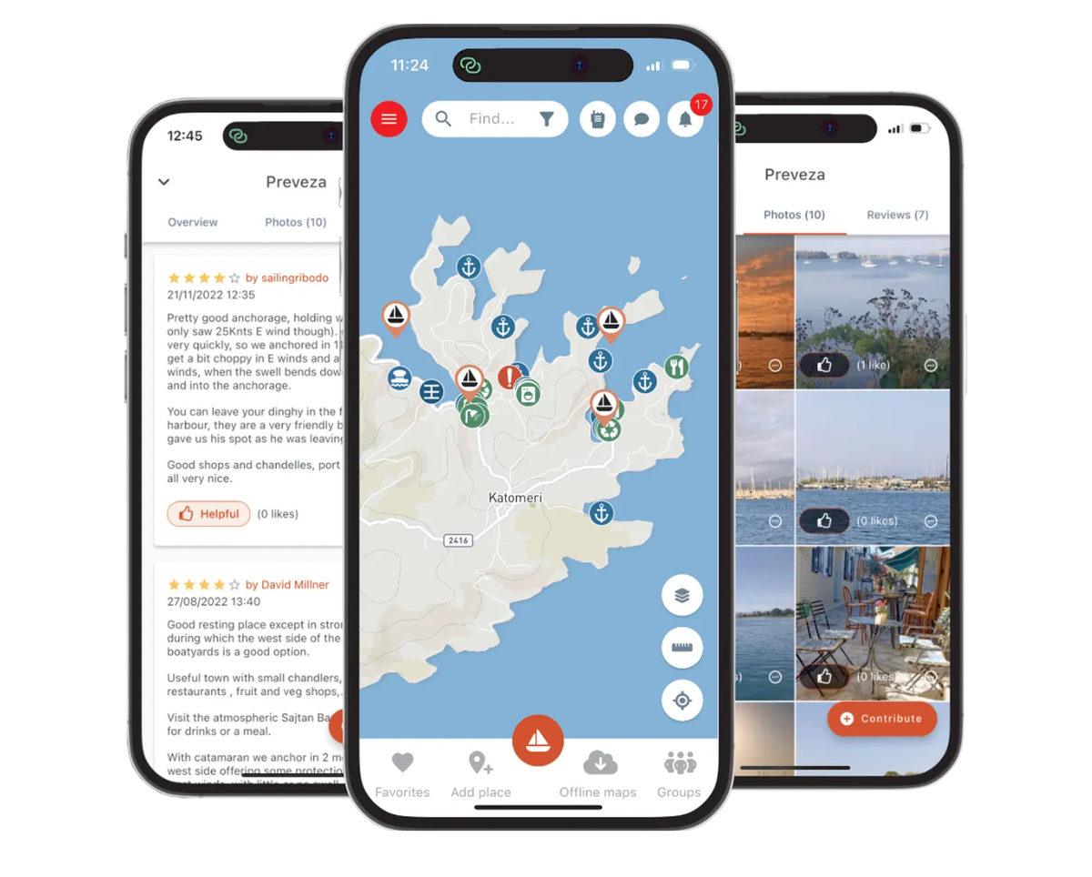 Drie apps als digitaal logboek voor zeilers