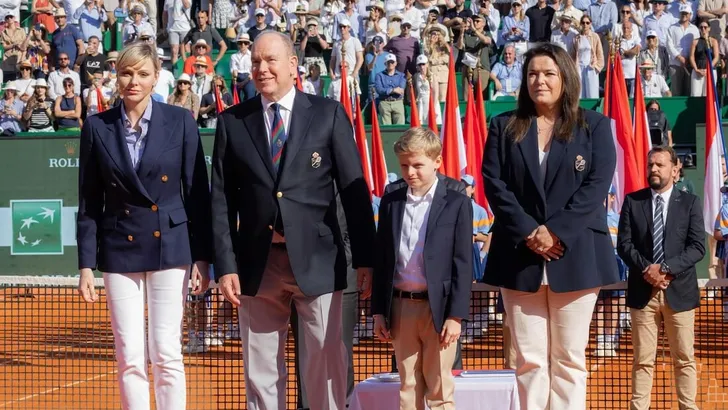 LA FAMILIA REAL DE MONACO EN LA FINAL DE ROLEX MONTECARLO MASTERS 2024