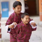 De Bhutaanse prinsjes Namgyel en Ugyen