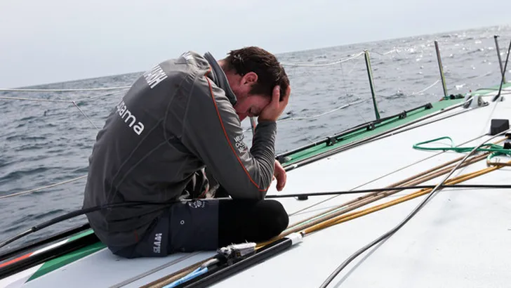 Groupama Sailing Team during leg 5 of the Volvo Ocean Race 2011-12, from Auckland, New Zealand to I…