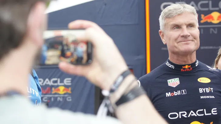 David Coulthard in Assen tijdens de start van Jack's Racing Week