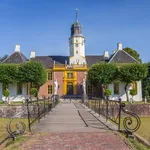 Bridge leading to the Fraeylemaborg mansion in Slochteren