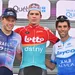 het podium van de GP Quebec 2022, een Canadese WorldTour-wedstrijd