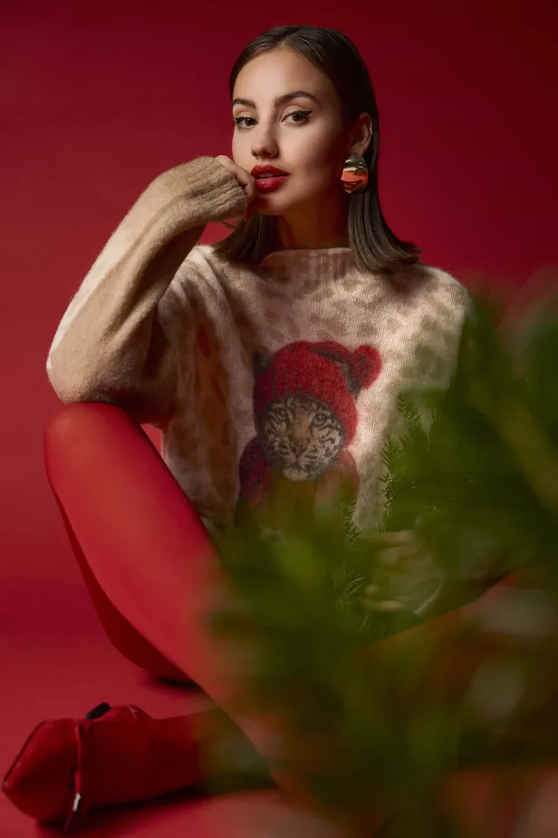 Leo Christmas Sweater van Marc Cain - €399