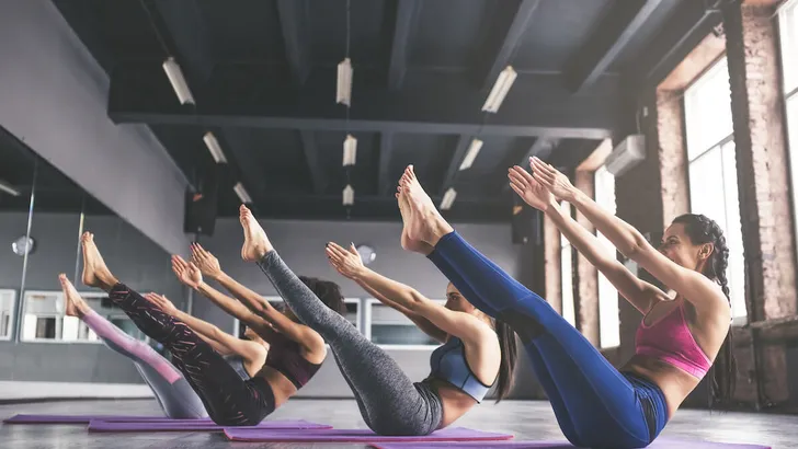 Group yoga training