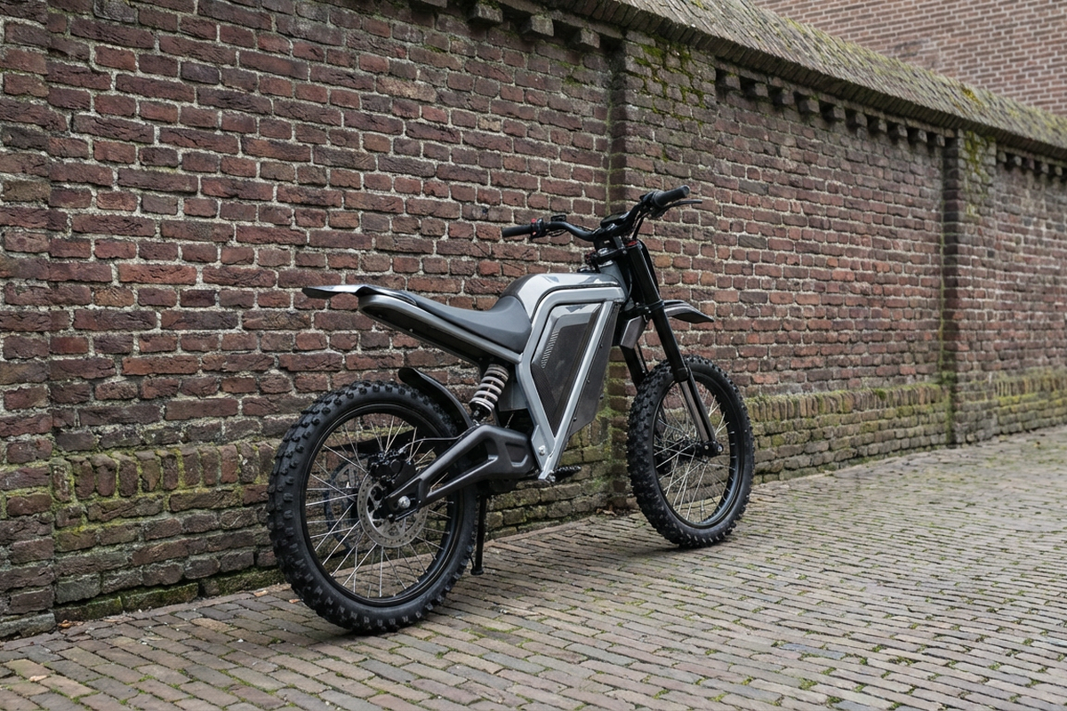男性がアリババで激安のダートバイクを購入し、時速110マイルまでスピードを上げる