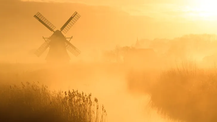 Yellow windmill