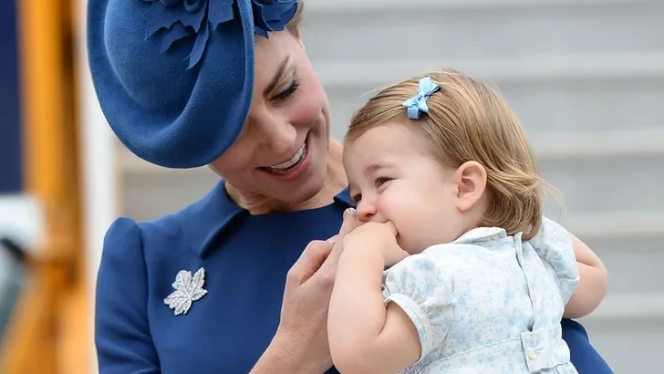 hertogin Kate en prinses Charlotte