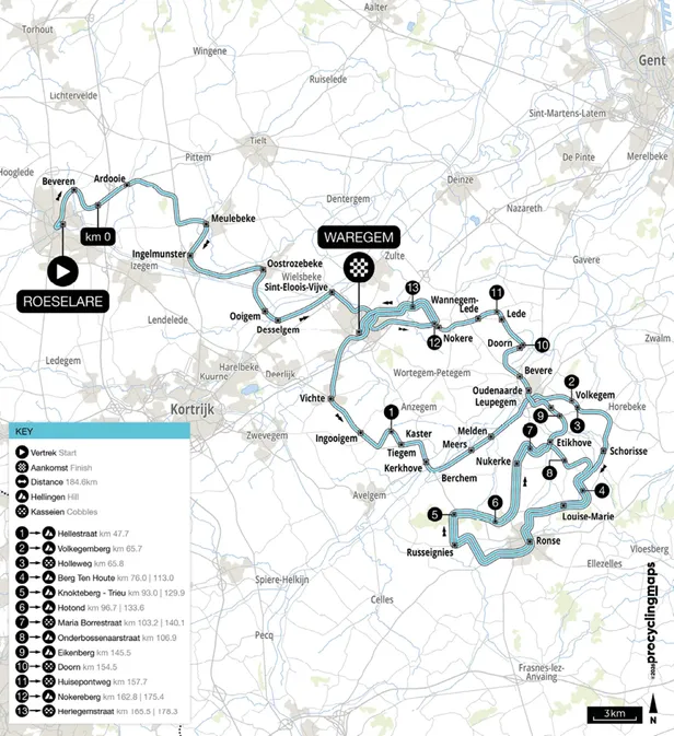 Map Dwars door Vlaanderen 2026.