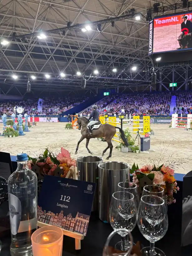 Fantastisch uitzicht vanaf onze first row seats 