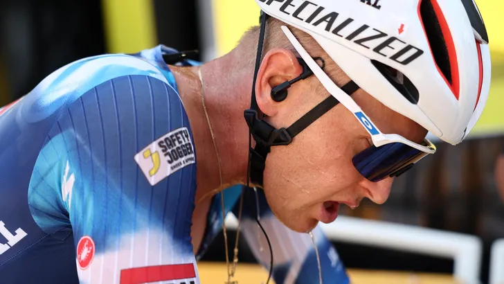 tim merlier in de klimtijdrit van de tour