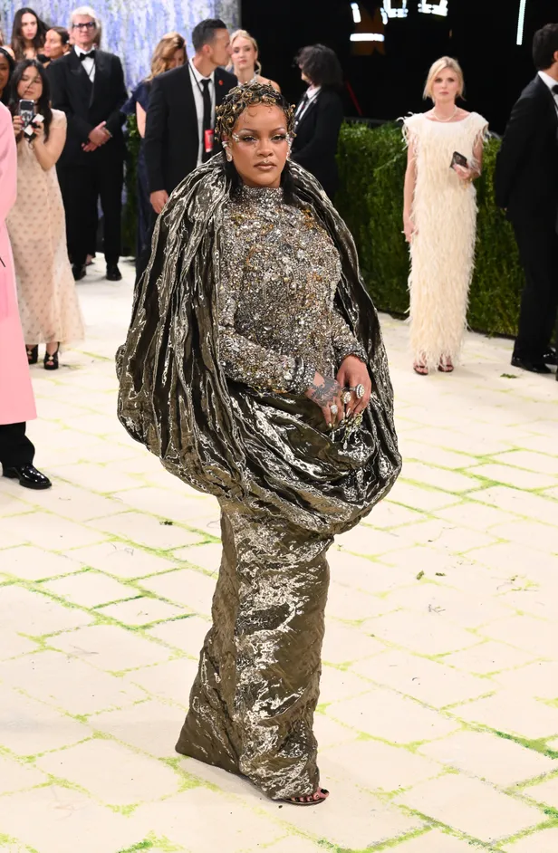 Rihanna tijdens het Met Gala 2026.