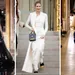 Favoriete looks van de redactie van Paris Couture Week 2025 – Drieluik foto's met links een model in een zwarte Zuhair Murad-japon, midden Kelly Rutherford in een witte Schiaparelli-outfit en rechts een model in een ensemble van Viktor & Rolf.