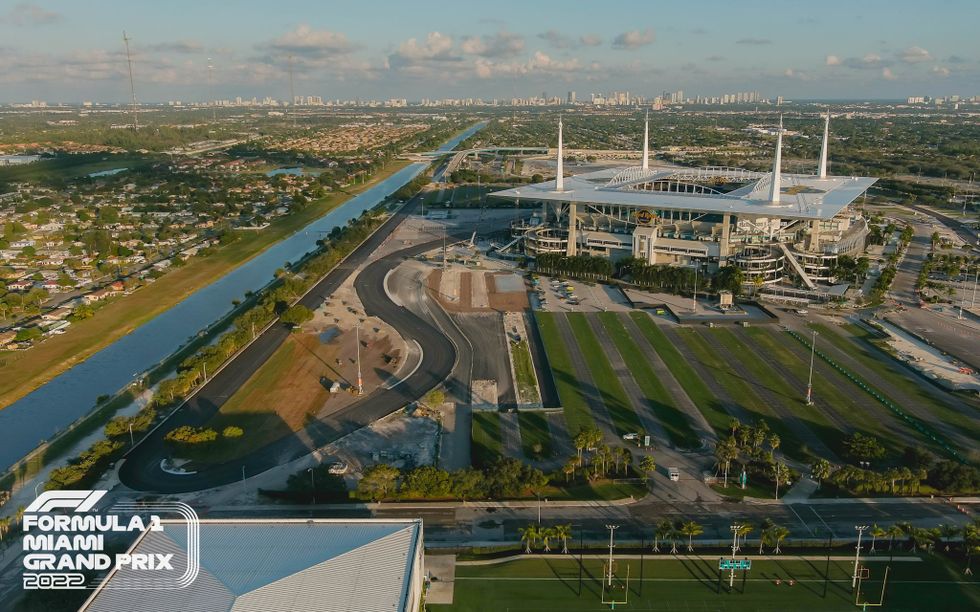 Miami deelt eerste beelden F1 parkeerplaats circuit Autobahn