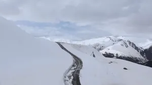 weg over skipiste livigno