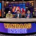 René van der Gijp, Wilfred Genee en Johan Derksen in de studio van Vandaag Inside.