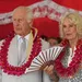 Koning Charles en koningin Camilla bij hun tour in het najaar van 2024.