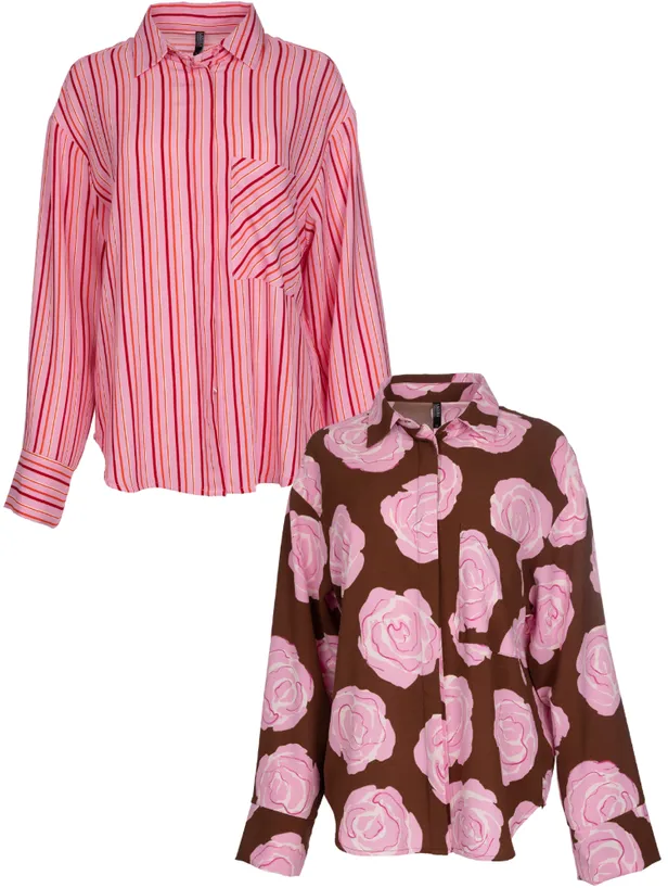 Blouse met strepen of bloemen - €12,99