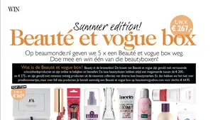 Win! Beauté et vogue box t.w.v. €267,- (GESLOTEN)